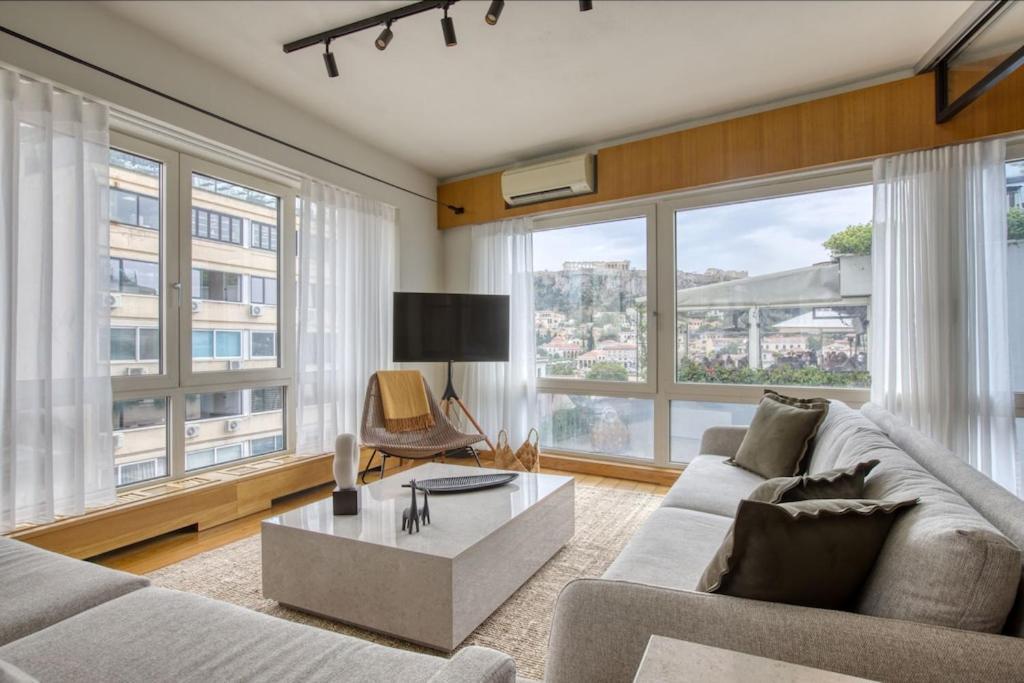 雅典Sunny Luxury Loft,Stunning Acropolis View, Jacuzzi公寓 外观 照片