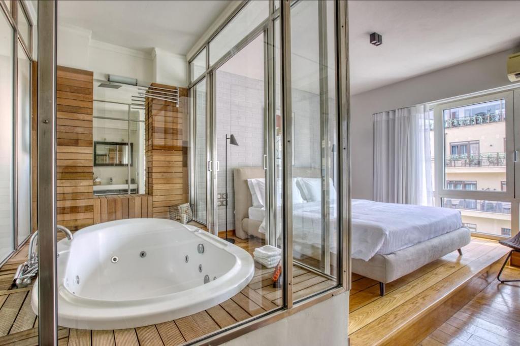 雅典Sunny Luxury Loft,Stunning Acropolis View, Jacuzzi公寓 外观 照片